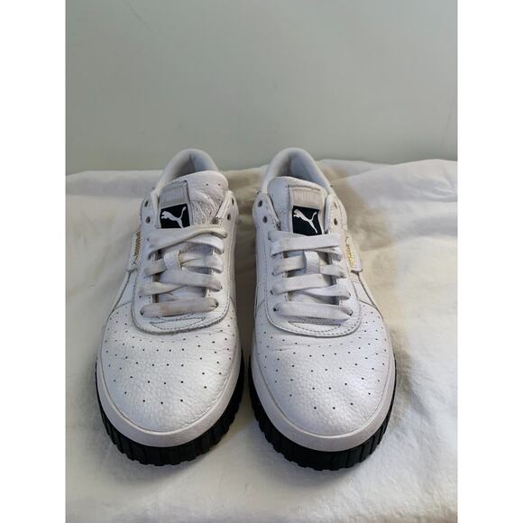 Puma Cali Platform Womens Size 9.5 White Sneakers Casual Shoes 369155-04 - Picture 3 of 12